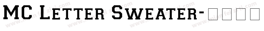 MC Letter Sweater字体转换